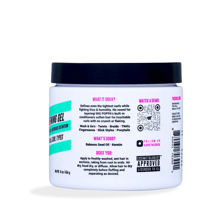 The Doux Big Poppa Defining Gel (16 Oz) - Braids and Wigs