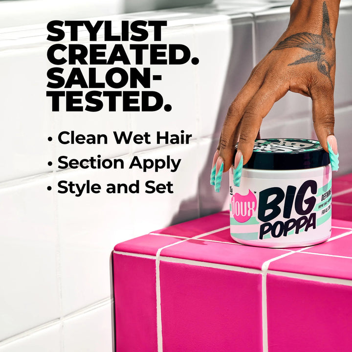 The Doux Big Poppa Defining Gel (16 Oz) - Braids and Wigs