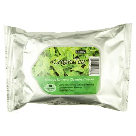 Beauty Treats Makeup Cleansing Tissues - GREEN TEA