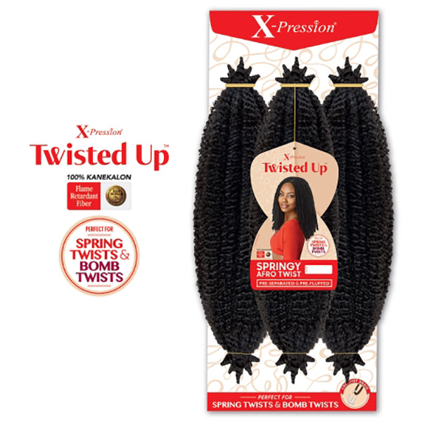 Outre X-Pression Twisted Up Crochet Braid - SPRINGY AFRO TWIST 24"
