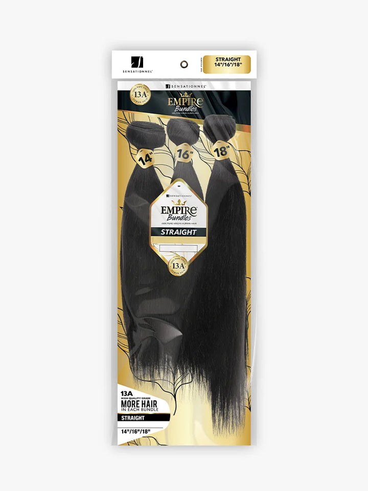 Sensationnel Empire 13A Multi Weave Human Hair - Straight 18"20"22"