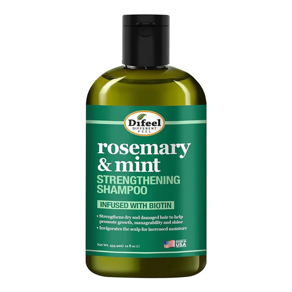 Difeel(Sunflower) Rosemary Mint Strengthening Shampoo (12oz) - Braids and Wigs