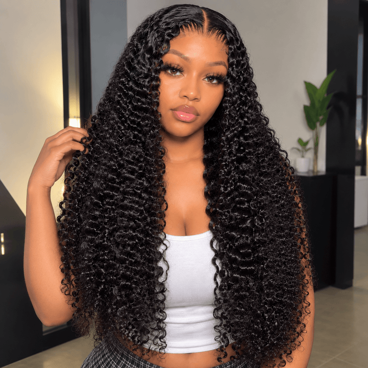 Luxury 5x5 Human Hair Wig – 24" Burmese Curly - Braids and Wigs