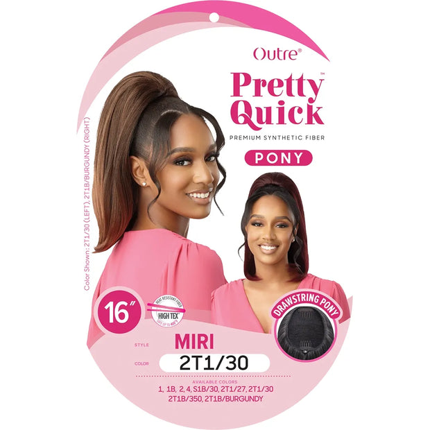 OUTRE PRETTY QUICK DRAWSTRING PONY MIRI HT Braids and Wigs