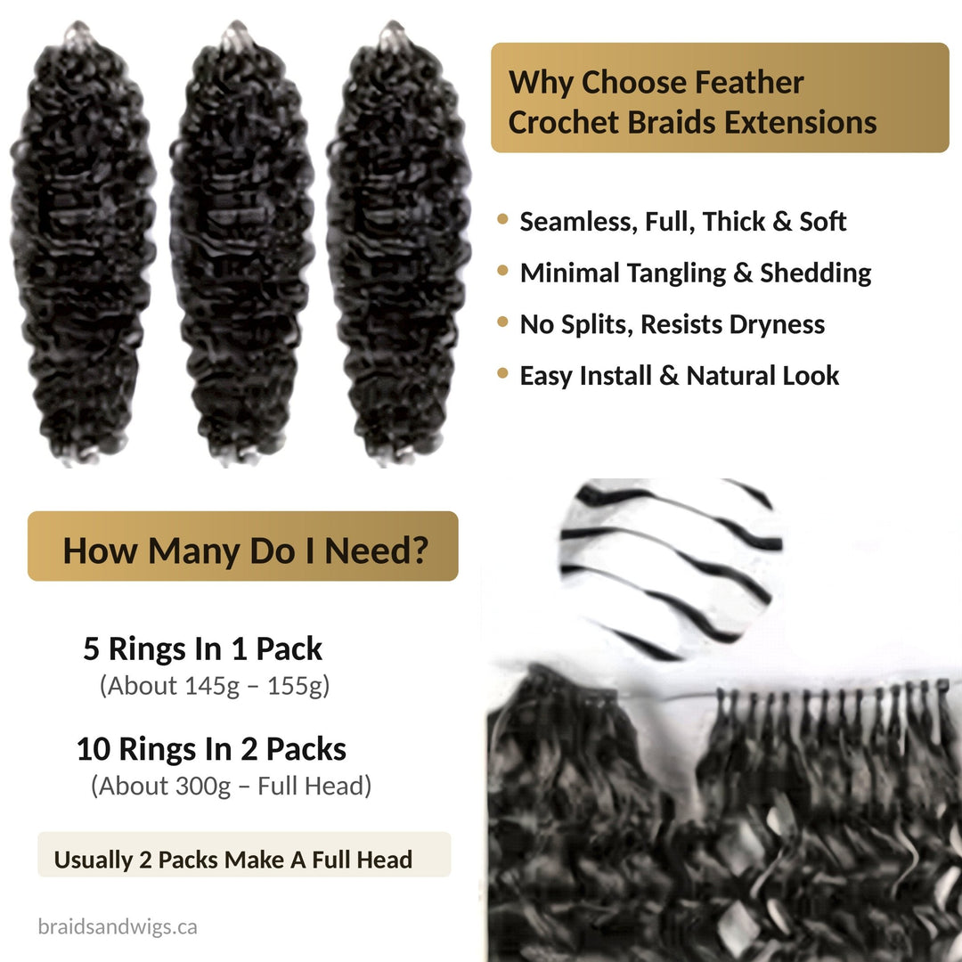 Prestige Miracle Knots Crochet Braids 18" Burmese Curly - Braids and Wigs