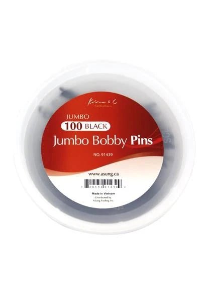 Kim & C 100Pcs Jumbo Bobby Pins (100Pcs/Jar) - Braids and Wigs
