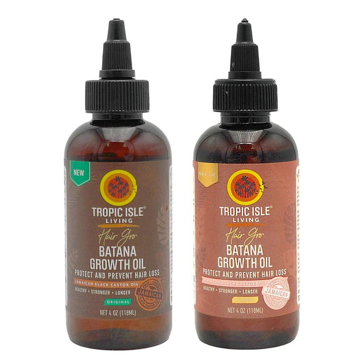 Tropic Isle Living Batana Hair Growth Oil Light Blend (4oz) - Braids and Wigs