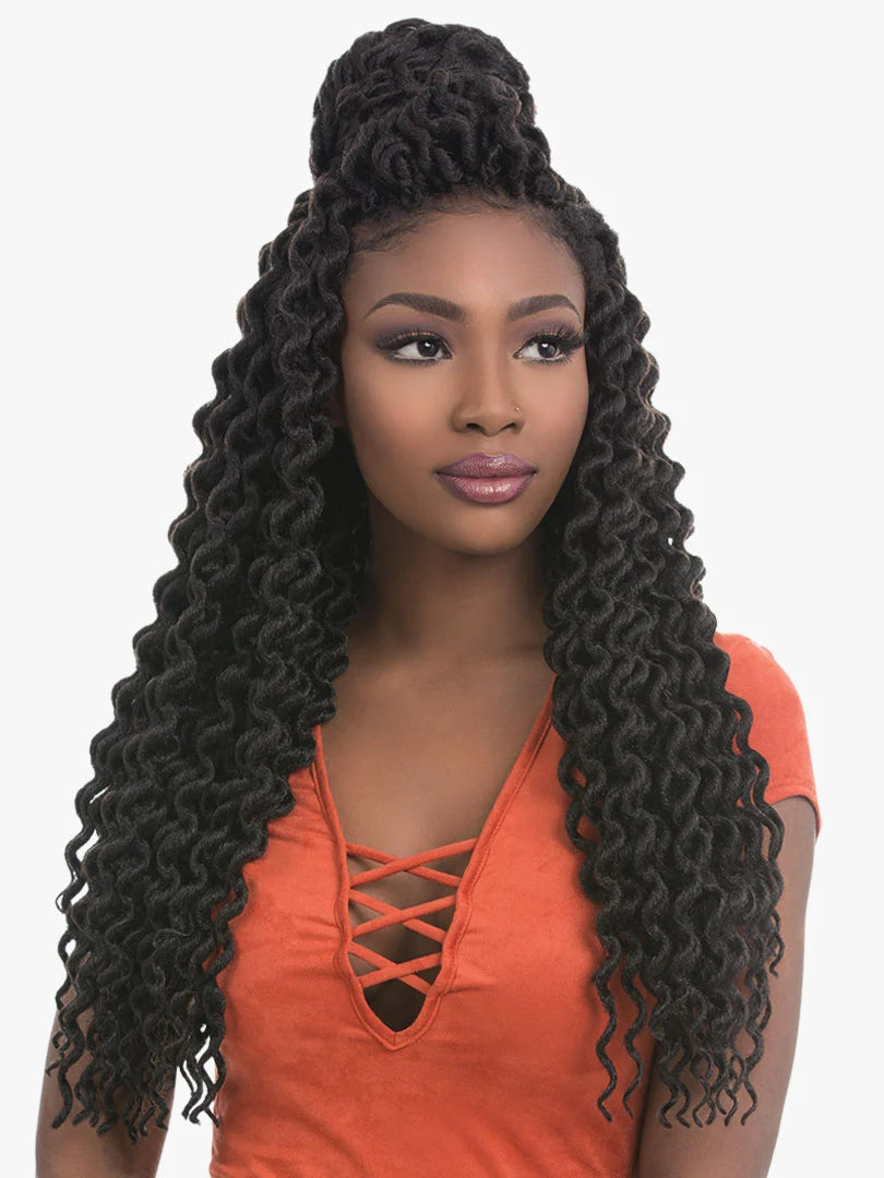 3X FAUX LOCS CURLY 18″ Janeth Collection