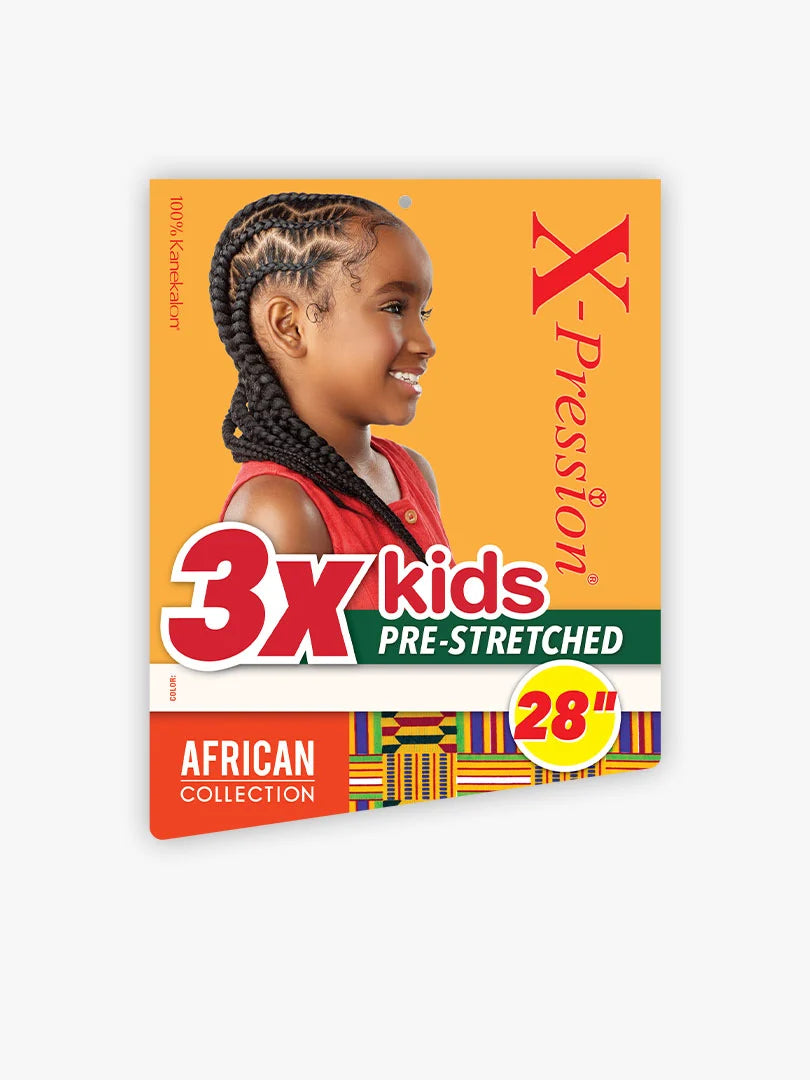 3X KIDS PRE-STRETCHED 28" | Sensationnel X-Pression Kanekalon Braid