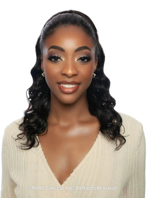 Mane Concept Pristine 100% Human Hair - PRPE08 LOOSE DEEP DRAWSTRING PONYTAIL 20"