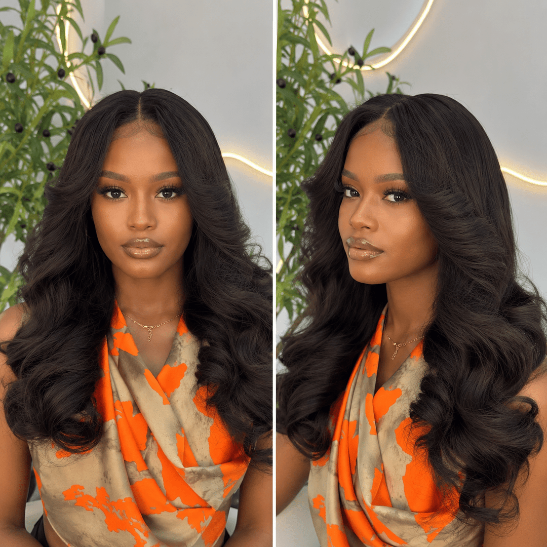 Luxury Human Hair Wig Raw 5x5 22" - Bouncy Curly - Braids and Wigs