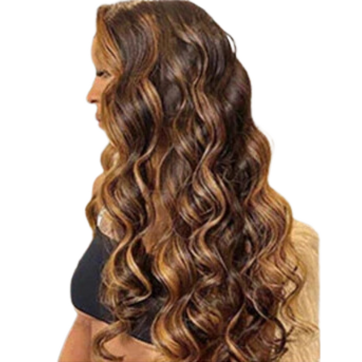 100% Human Hair Wig Body Wave Highlight Human Hair 26"- DATIVA