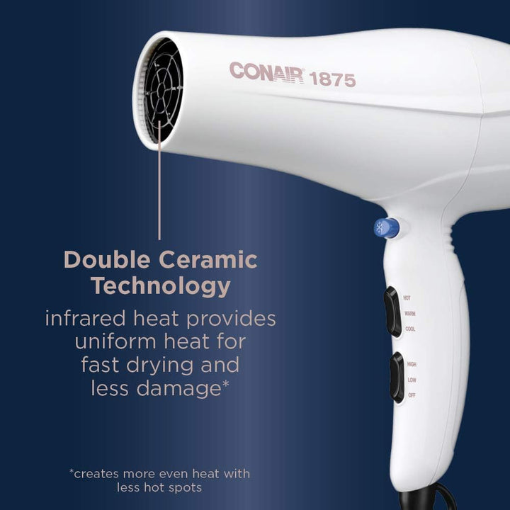 Double Ceramic 1875W Hair Dryer 1.7 pounds