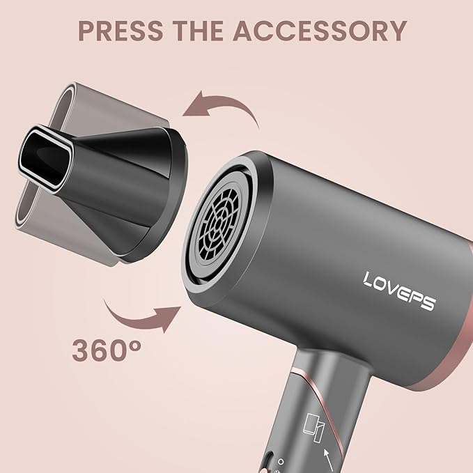 Loveps Ionic Hair Dryer - Braids and Wigs
