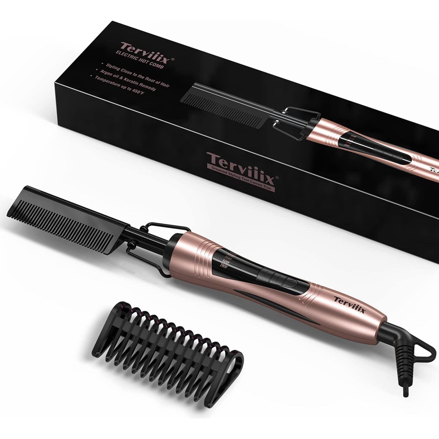 Electric Comble Electric Hot Comb By Tervilix, Pressing Combs For Black Hair – Braids ...