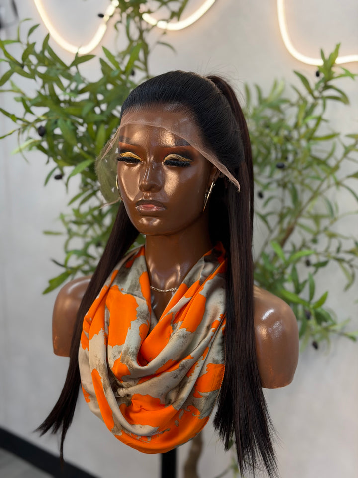 Luxury Human Hair Wig HD 13x4 20" - Bone Straight