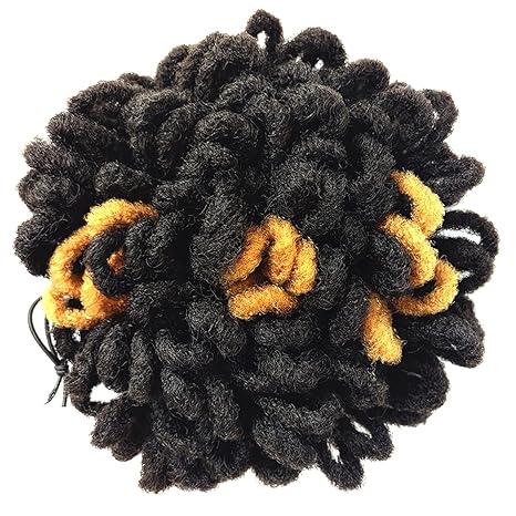 Dreadlock Bun Afro High Puff Drawstring Ponytail Clip In Hair Extension