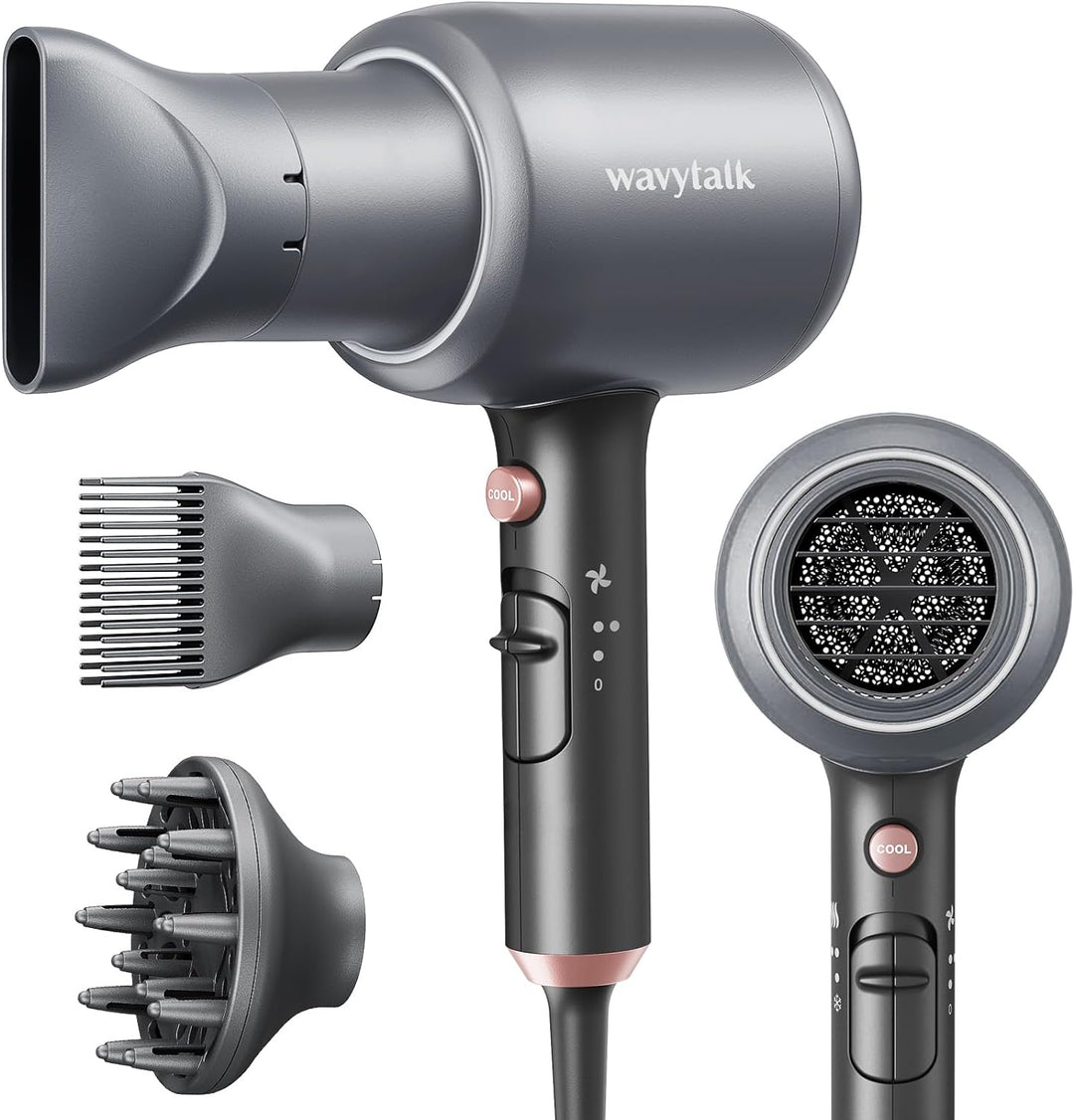 Wavytalk Hair Blow Dryer with Diffuser and Concentrator