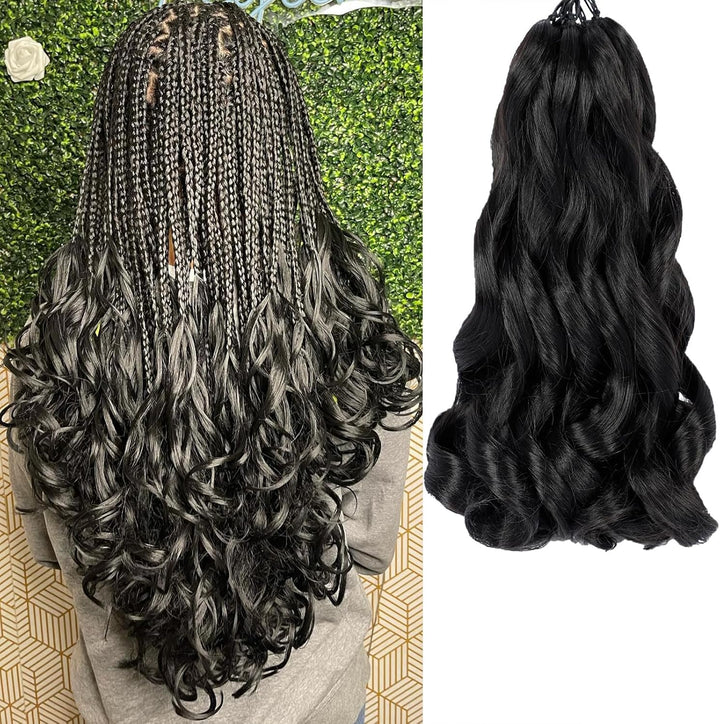 French Curl Braiding Hair 14 Inch