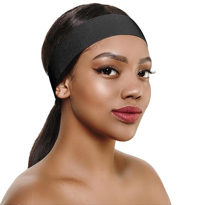 Touchups Adjustable Buckle Wig Band [Black] - Braids and Wigs