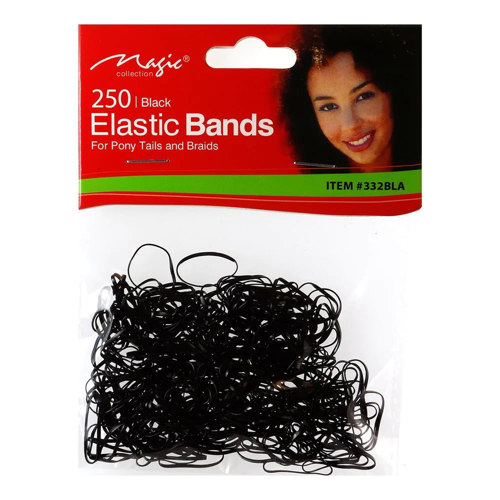 Magic Collection 250 Elastic Bands for Ponytails and Braids