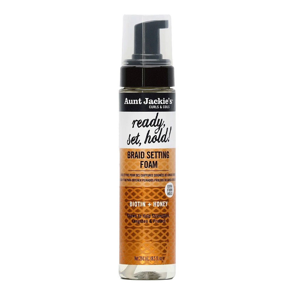 Aunt Jackie'S Ready, Set, Hold Extra Hold Braid Setting Foam (8.5Oz) - Braids and Wigs