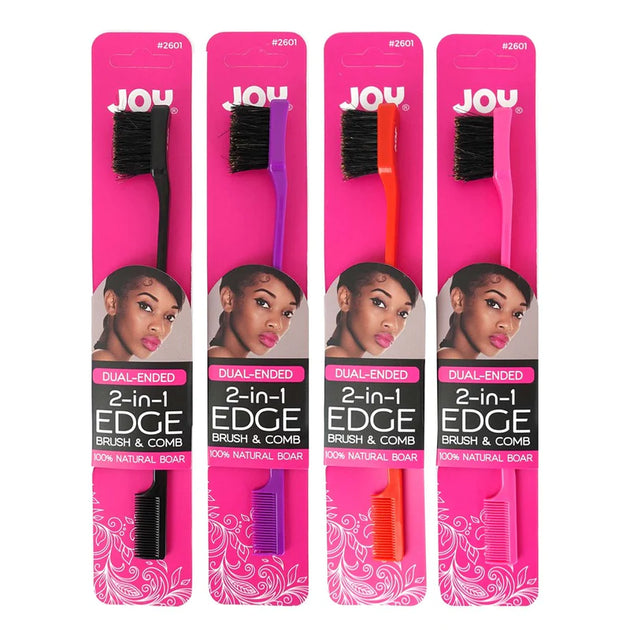 ANNIE Joy Dual-Ended 2-in-1 Edge Brush & Comb – Braids and Wigs