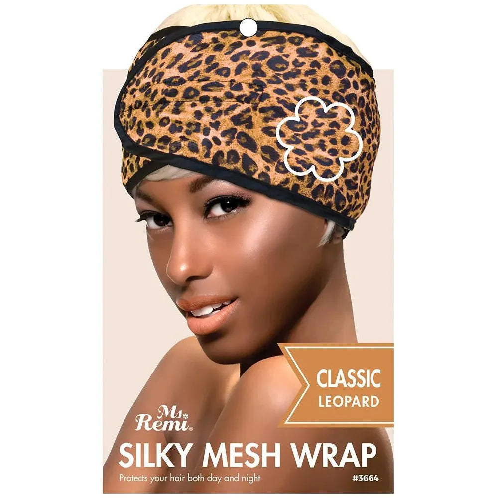 ANNIE Silky Mesh Wrap- Leopard