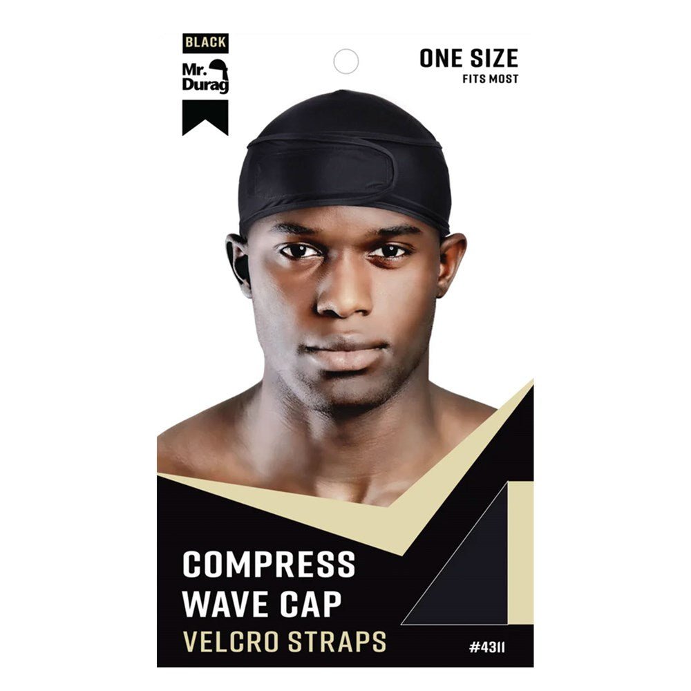 Annie Compress Wave Cap With Velcro Straps [One Size] - Braids and Wigs
