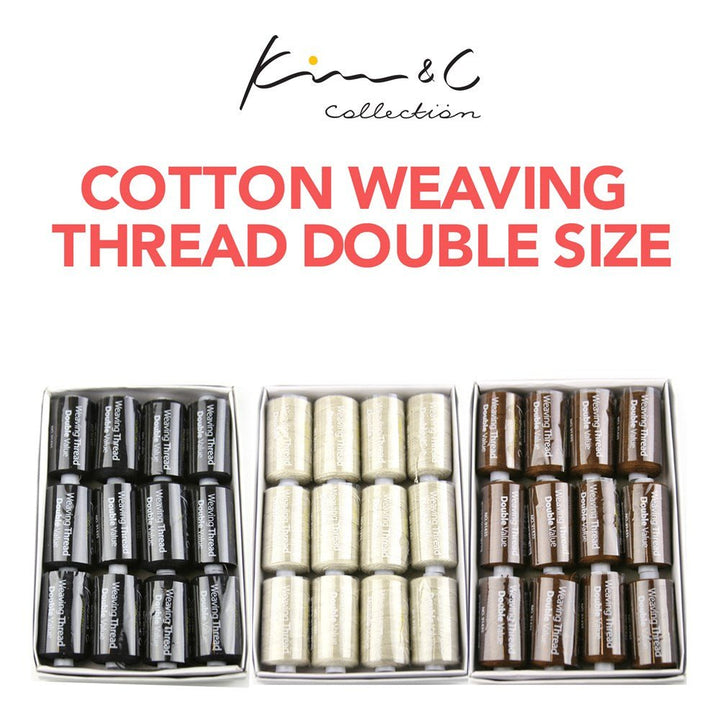 Kim & C Cotton Weaving Thread (Double Size, 12Pcs) - Braids and Wigs