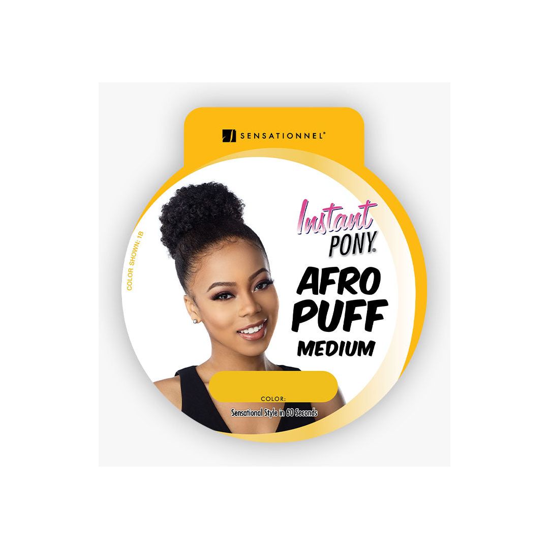 Sensationnel Instant Pony - Afro Puff Medium - Braids and Wigs