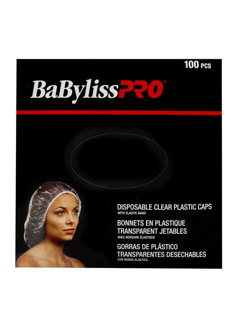 Babyliss Pro Disposable Clear Plastic Caps (100 Pc) - Braids and Wigs