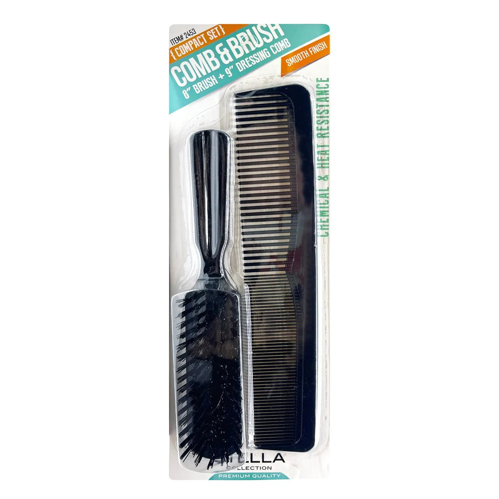 MAGIC COLLECTION 9inch Comb & 8inch Brush Combo #2453