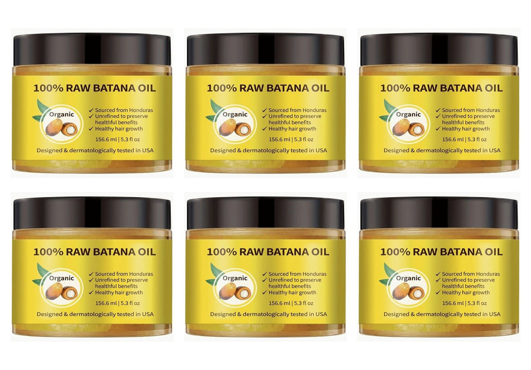 100% Raw Organic Batana Oil (5oz) - Pack of 6 - Braids and Wigs