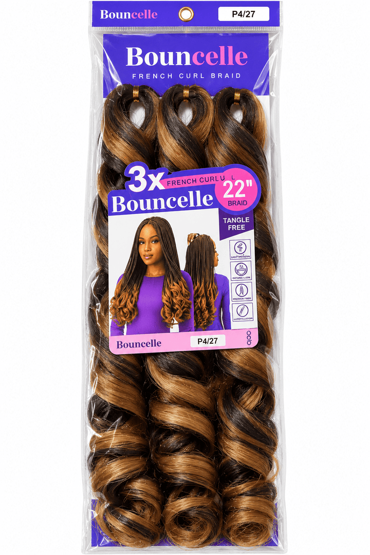 Bouncelle Synthetic Braids – 3X French Curls 22″ - Braids and Wigs