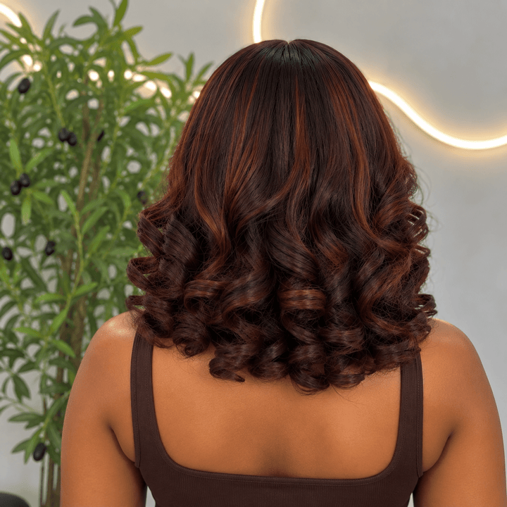 Luxury 2X6 Human Hair Bob Wig – 10" Bouncy - Braids and Wigs