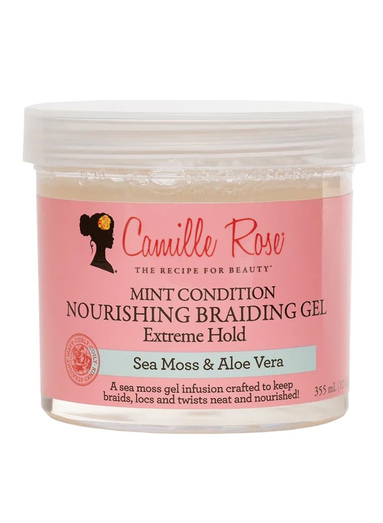 Camille Rose Mint Condition Braid Gel - Seamoss & Aloevera (12 Oz) - Braids and Wigs