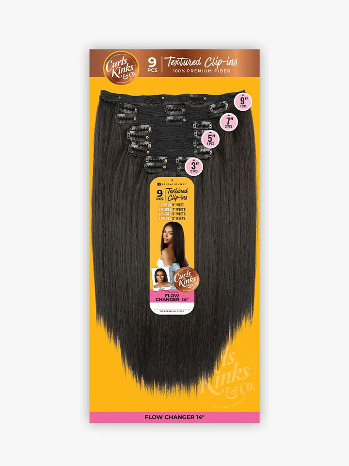 Sensationnel Curls Kinks & Co Clip-In Flow Changer 14"