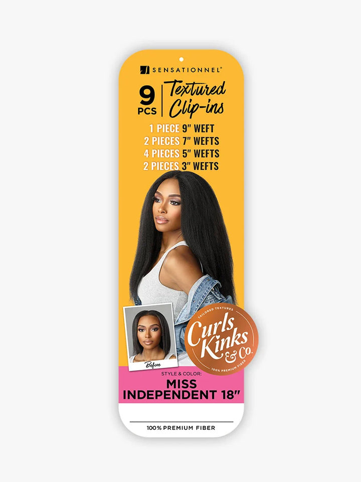 Sensationnel Curls Kinks & Co Clip-In Miss Independent 18″
