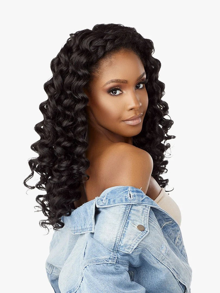 Sensationnel Textured Clip - Ins Weave Curls Kinks N Co Wild One 14" (9Pcs) - Braids and Wigs