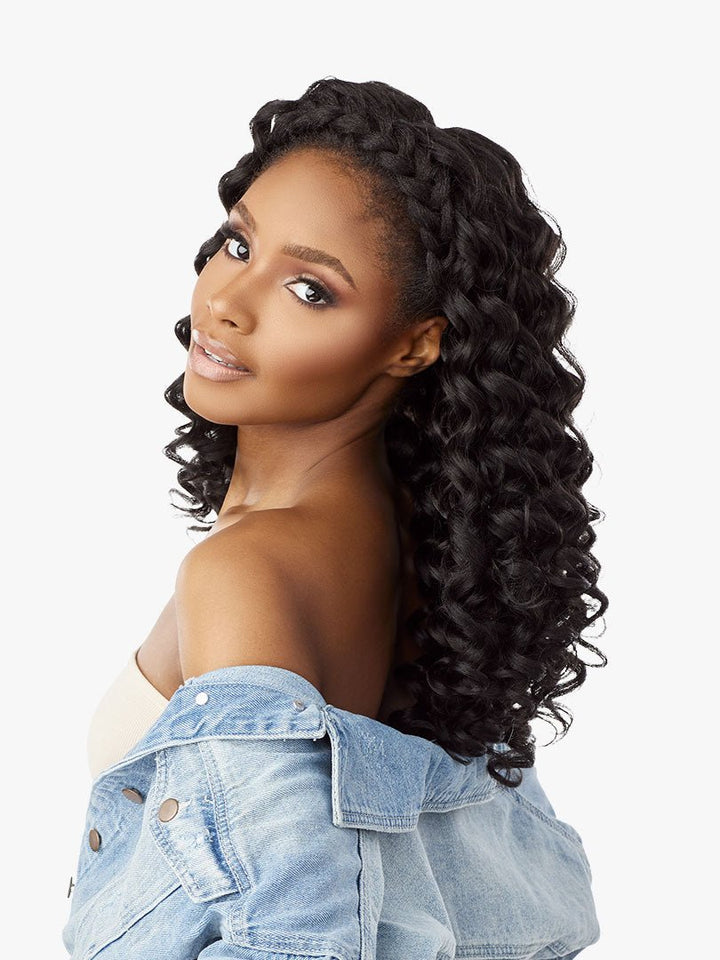 Sensationnel Textured Clip - Ins Weave Curls Kinks N Co Wild One 14" (9Pcs) - Braids and Wigs