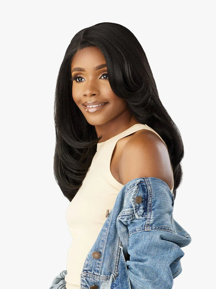 Sensationnel Curls Kinks & Co Textured Lace Wig - Y - part Kinky Blow Out 20" - Braids and Wigs