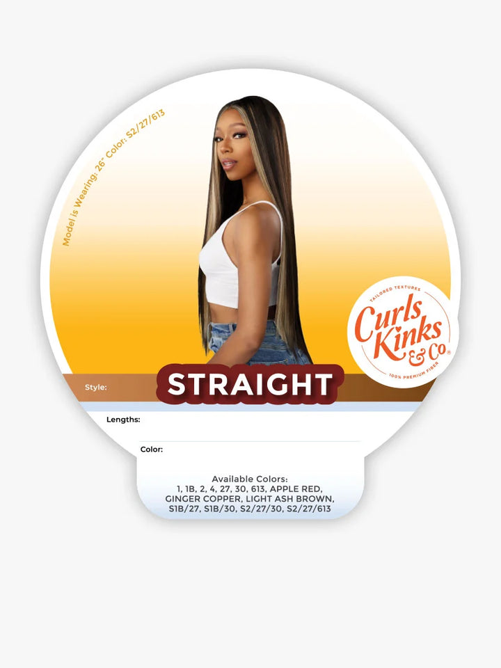 Sensationnel Curls Kinks & Co Weave - Straight 18"