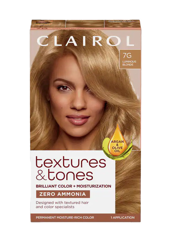 Clairol Textures & Tones #7G Lumnous Blonde (Lightest)