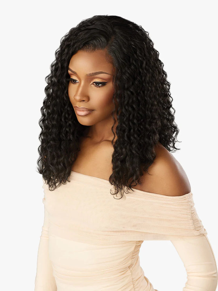 Sensationnel Crowned Edge Lace Wig - Water Deep 16"