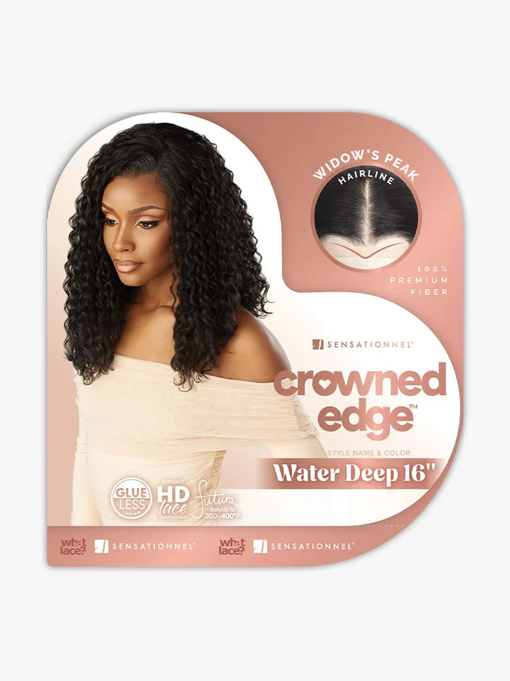 Sensationnel Crowned Edge Lace Wig - Water Deep 16"