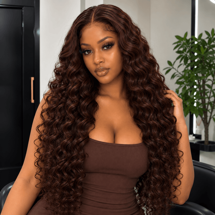 Luxury Human Hair Wig Raw 5x5 Hair 28" Curly - Braids and Wigs