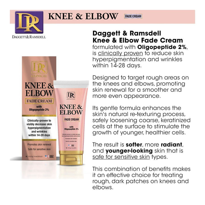 D&R Knee & Elbow Fade Cream (4 Oz) - Braids and Wigs