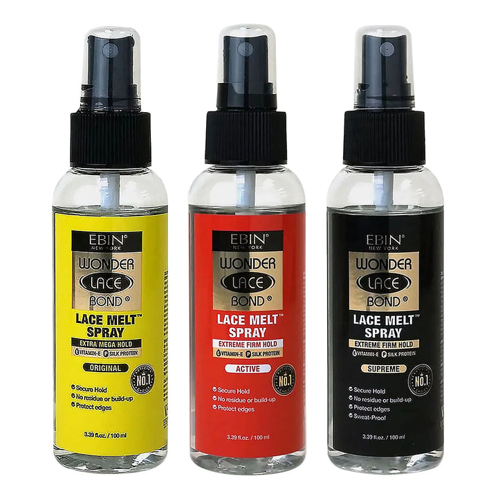 Ebin Wonder Lace Bond Melting Spray (3.39oz) - Braids and Wigs