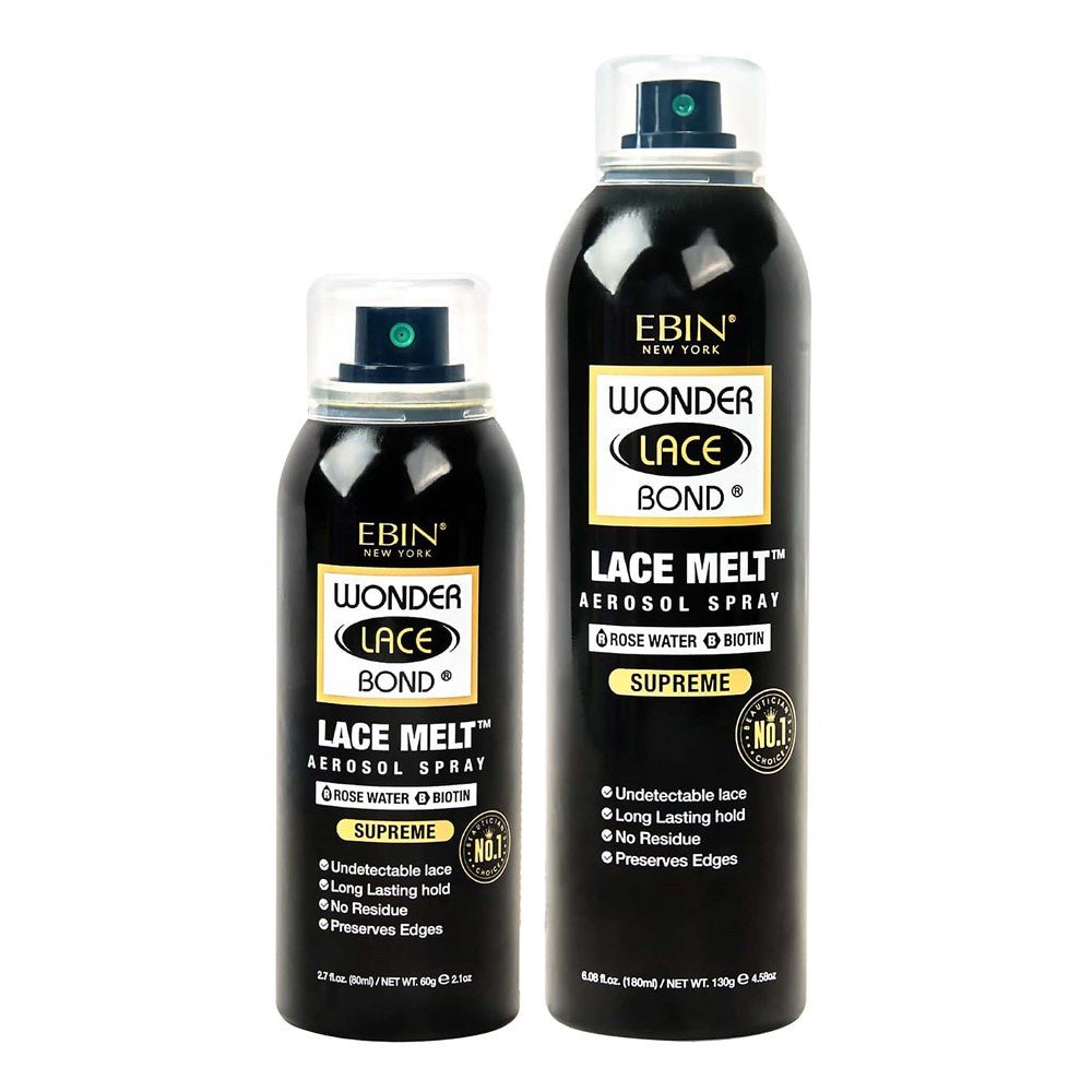 Ebin Wonder Lace Bond Lace Melt Spray [Rose Water & Biotin] - Braids and Wigs